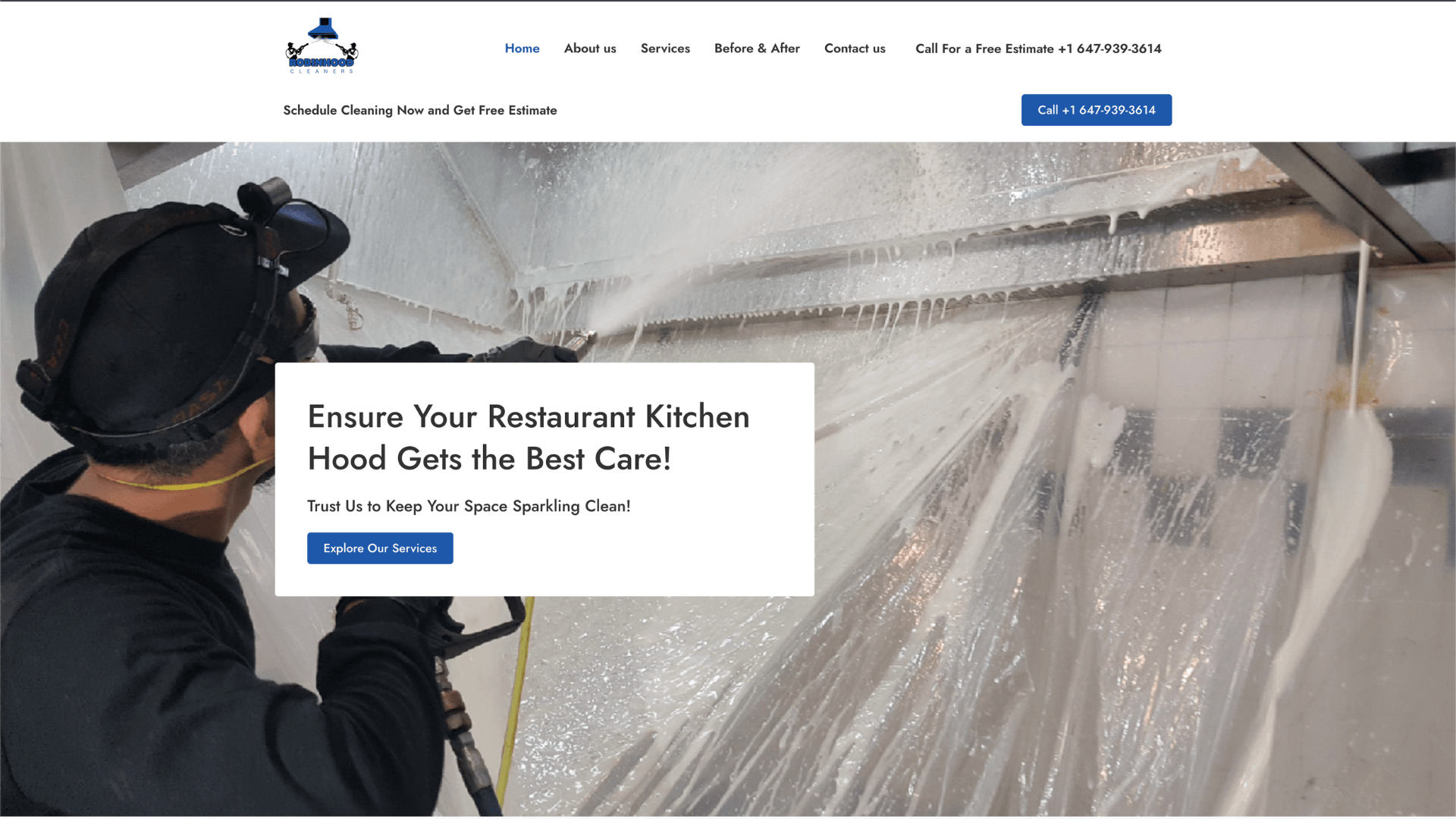 Robinhood Cleaners's website